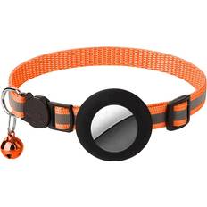 Pets Jojomino Collar, Reflective Collar with Bell and Waterproof Case