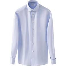 Eton Slim Fit Shirt Double Cuff Blue