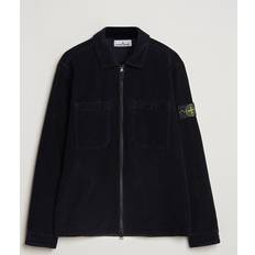 Stone Island Men Outerwear Stone Island Garment Dyed Corduroy Overshirt Navy Blue