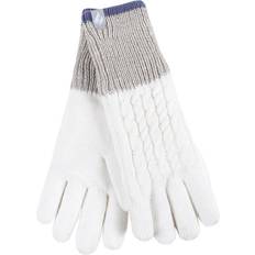 White - Women Gloves & Mittens Heat Holders Womens Ladies Thermal Gloves for Winter in Kisdon Style Cream