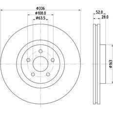 Hella PRO High Carbon 8DD 355 125-221