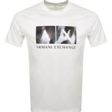 Armani Exchange White Clothing Armani Exchange Crew Neck Logo T Shirt White