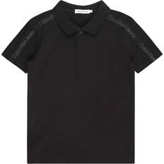 Élasthanne Polos Calvin Klein Polo Garçon T-Shirt - Noir/Blanc