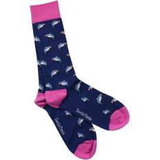 Clothing Swole Panda Womens Pair Blue Shark Soft Bamboo Socks 4-7