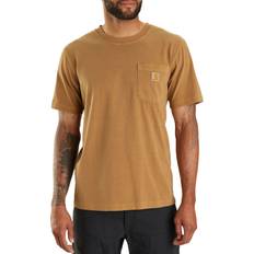 Brown Tops Carhartt Men's Garment Dye Short Sleeve T-Shirt, Medium, Brown