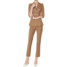 Brown - Women Suits Anette 2pc Blazer & Pant Set