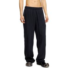 Diesel Men Trousers Diesel Pantaloni con coulisse in twill sfumato Pantaloni Uomo Nero