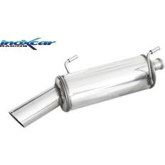Avgassystem Inoxcar 100% Edelstahl Sportauspuff passend für Peugeot 206 1.6 16v XS 110PS 2001-2006 1x90mm Rally