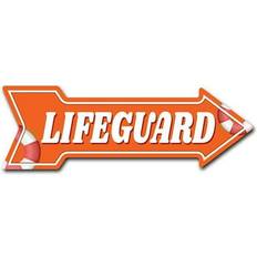 SignMission D-A-10-999775 10 Direction Sticker Vinyl Lifeguard Wall Decor