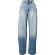 Weekday Rail Mid Waist Baggy Fit Jeans - Tide Blue Wash