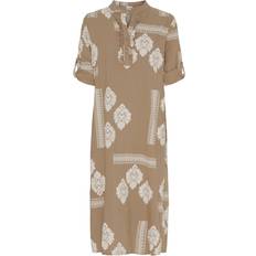 Lululia Lululia Dame Kjole LuEva 94198 Tabacco/Beige