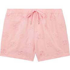 Burberry Pink Swimwear Burberry EKD Motif-Embroidered Swim Shorts Pink