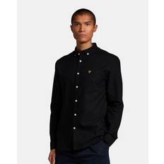 Lyle & Scott Herr Kläder Lyle & Scott Oxford Plain Vävd Skjorta - Svart