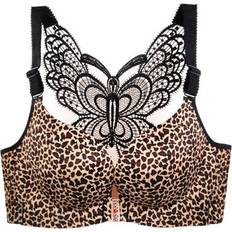 Leopard Bras SRJ STAR Golden leopard, 46E Secrets Comfort Rose Bra Floral Secrets No Wire Bra Not Specified