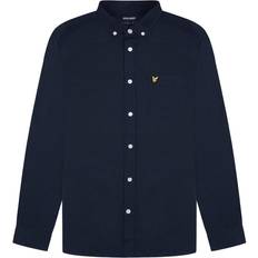 Lyle & Scott Herr Skjortor Lyle & Scott Skjorta Plain Oxford Shirt Blue
