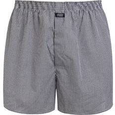 Jockey Woven Poplin Boxer Shorts Navy Checked