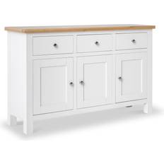 Roseland Furniture Farrow Large White Sideboard 125x80cm