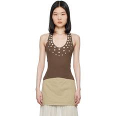 Wool Tank Tops Paloma Wool Brown Nerium Tank Top 323 Brown