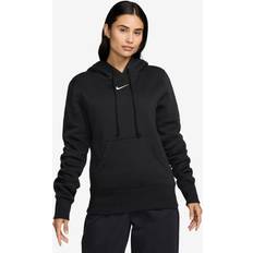 Nike Phoenix Fleece Hood Hoodtröjor - Black/Sail