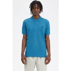 Clothing Fred Perry Plain Polo T Shirt Blue Medium