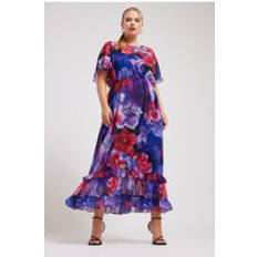 Purple - Short Dresses Yours Maxi Smock Dress Blue
