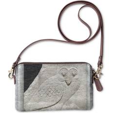 Gray Clutches Vida Statement Clutch Owl And The Pussycat in Grey Original Artist One Size