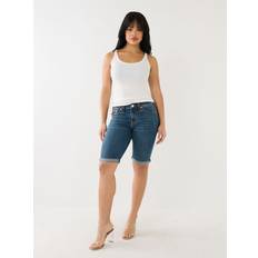 True Religion Women Shorts True Religion Women's Riley Mid Rise Bermuda Short Persian Gulf 30