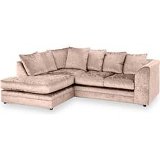 Pink Sofas Roseland Furniture Tamara Crushed Velvet Sofa 3 Seater