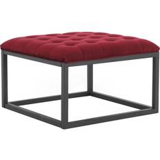 Red Foot Stools Roseland Furniture Adison Small Upholstered Foot Stool