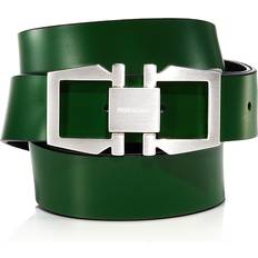 Ferragamo Green Belts Ferragamo Gancio Buckle Reversible Leather Belt - Men's