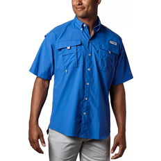 XS Shirts Columbia Men’s PFG Bahama II Short Sleeve Shirt - Vivid Blue