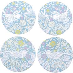 Cerámica Posavasos Half Moon Bay William Morris Strawberry Thief Posavasos 11cm 4pcs