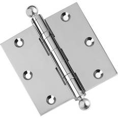 Gray Hinges Embassy Hardware Door Hinge Brass Polished Chrome with Ball Tips