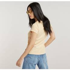 Jaune Chemisiers Overdyed Eyben Slim Top 2.0 Yellow Women