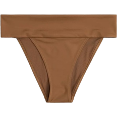 Brune - Dame Bikinier H&M Cheeky Thong Bikini Bottoms - Brown