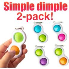 Otego 2kpl Yksinkertainen kuoppa, MINI Pop it Fidget Finger Lelu Lelu CE