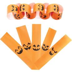 Halloween Garlands Baker Ross FX255 Pumpkin Chains Pack of 200, Halloween Decorations for Kids, Arts and Crafts Pumpkin Decorations