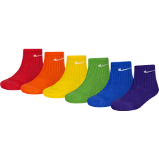 Polyester Socks Nike Dri-Fit Performance Basic Crew Socks 6-pack - Multi (UN0019-E69)