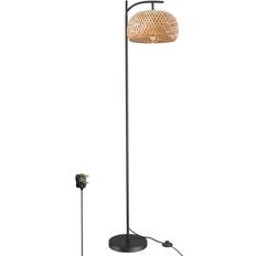 17 Stories Alikah Black/Brown Floor Lamp 150cm