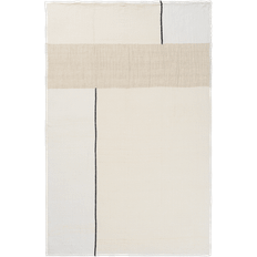 ferm LIVING Dela Tæppe Beige, Hvid (170x120cm)