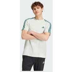 Leinen T-Shirts Adidas Essentials Single Jersey 3-Stripes T-Shirt Linen Green