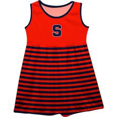 Vive La Fete Toddler Orange Striped Tank Top Dress - Syracuse Orange