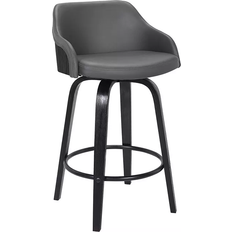 Armen Living Alec Grey Seating Stool 39"