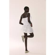 Lace - Women Skirts H&M Ladies White Smock-waisted mini skirt