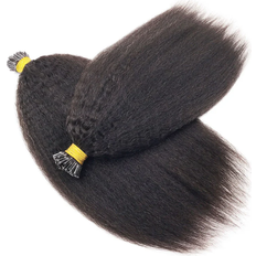 24" human hair wig Eayon Hair Kinky Straight Human Hair 24" Natural Black 2-pack