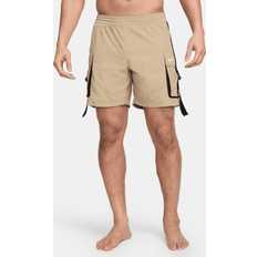 Brown - Men Swimwear Nike Men's Swim 7" Volley Shorts in Brown, NESSE560-232