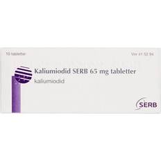 Jodtabletter Kaliumiodid SERB 65mg Jodtabletter 10 stk