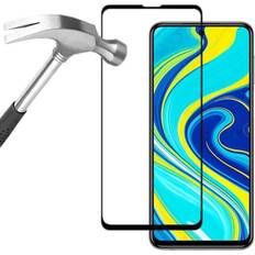 Skalo Xiaomi Redmi Note 9 Pro Heltäckande Skärmskydd Härdat Glas Svart