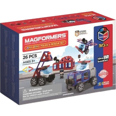 Police Construction Kits Magformers Amazing Police & Rescue Set 26pcs