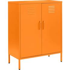 Orange Storage Cabinets MMT Furniture ST-01 Orange Storage Cabinet 80x101cm